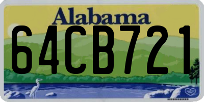 AL license plate 64CB721