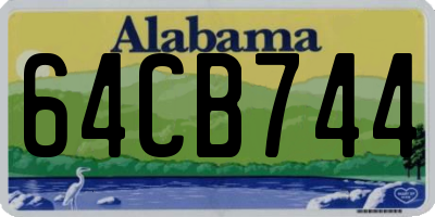 AL license plate 64CB744