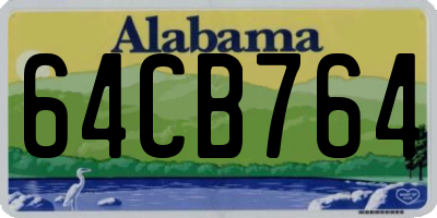 AL license plate 64CB764
