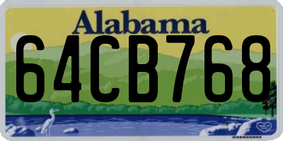 AL license plate 64CB768