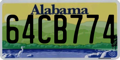 AL license plate 64CB774