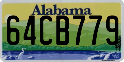 AL license plate 64CB779