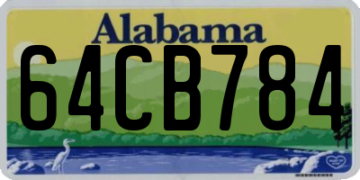 AL license plate 64CB784