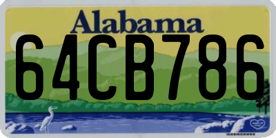 AL license plate 64CB786