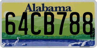 AL license plate 64CB788