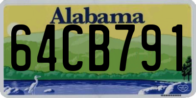 AL license plate 64CB791