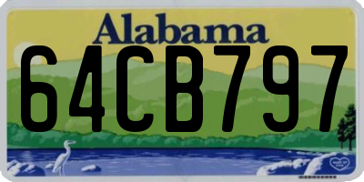 AL license plate 64CB797
