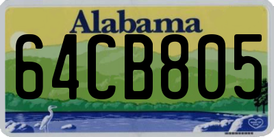 AL license plate 64CB805
