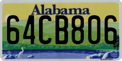 AL license plate 64CB806
