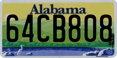 AL license plate 64CB808