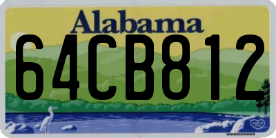 AL license plate 64CB812