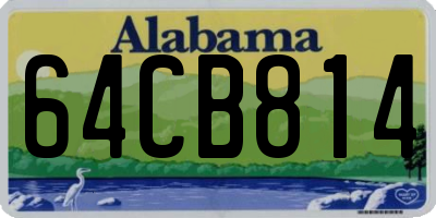 AL license plate 64CB814