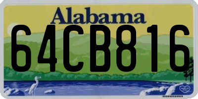 AL license plate 64CB816