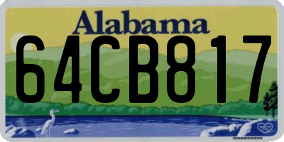 AL license plate 64CB817