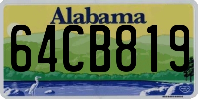 AL license plate 64CB819