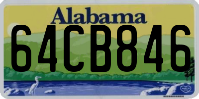 AL license plate 64CB846