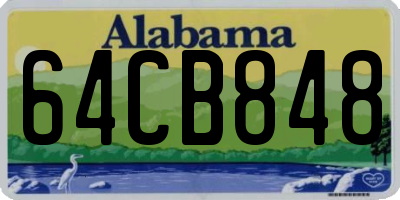 AL license plate 64CB848