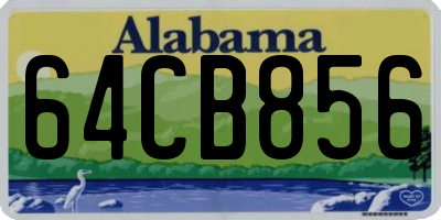 AL license plate 64CB856