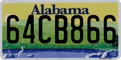 AL license plate 64CB866