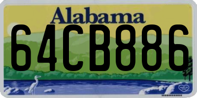 AL license plate 64CB886