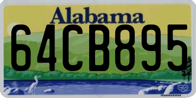 AL license plate 64CB895