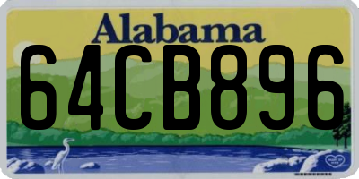 AL license plate 64CB896