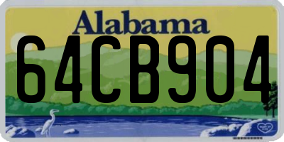 AL license plate 64CB904