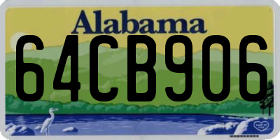 AL license plate 64CB906