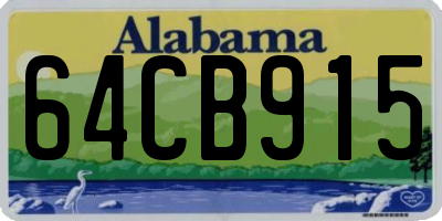 AL license plate 64CB915