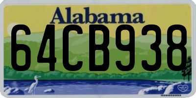 AL license plate 64CB938