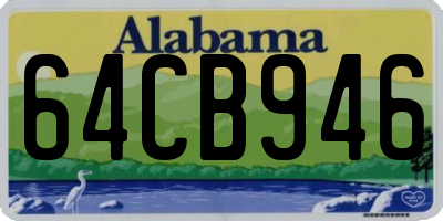 AL license plate 64CB946