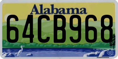 AL license plate 64CB968