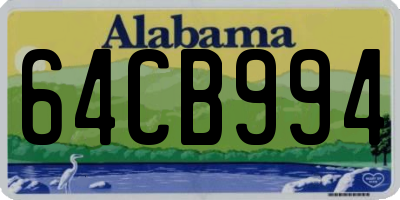 AL license plate 64CB994