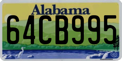 AL license plate 64CB995