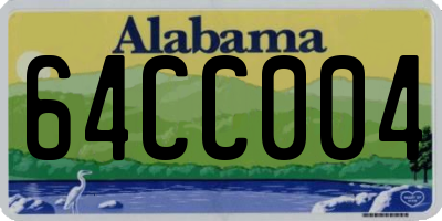 AL license plate 64CC004