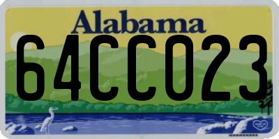 AL license plate 64CC023