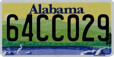 AL license plate 64CC029