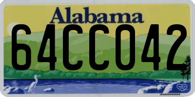 AL license plate 64CC042