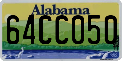 AL license plate 64CC050