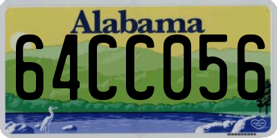 AL license plate 64CC056