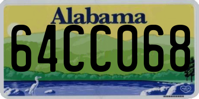 AL license plate 64CC068