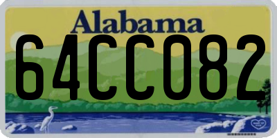 AL license plate 64CC082