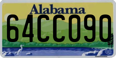 AL license plate 64CC090