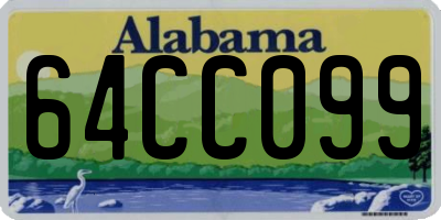 AL license plate 64CC099