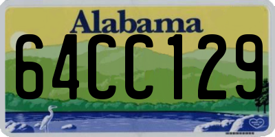 AL license plate 64CC129
