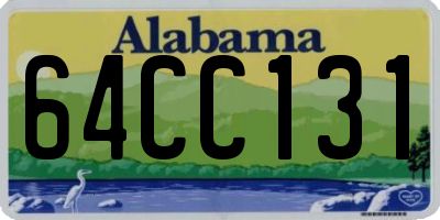 AL license plate 64CC131