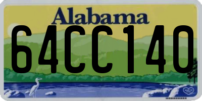 AL license plate 64CC140