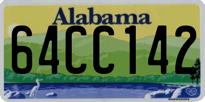 AL license plate 64CC142