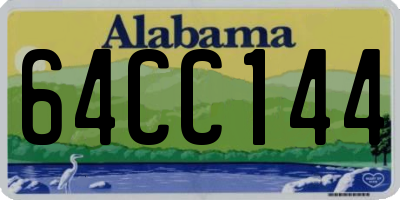 AL license plate 64CC144