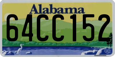 AL license plate 64CC152